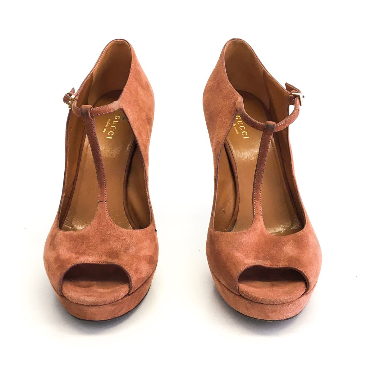 Sapato Gucci Terracota Camurça Tam. 38,5