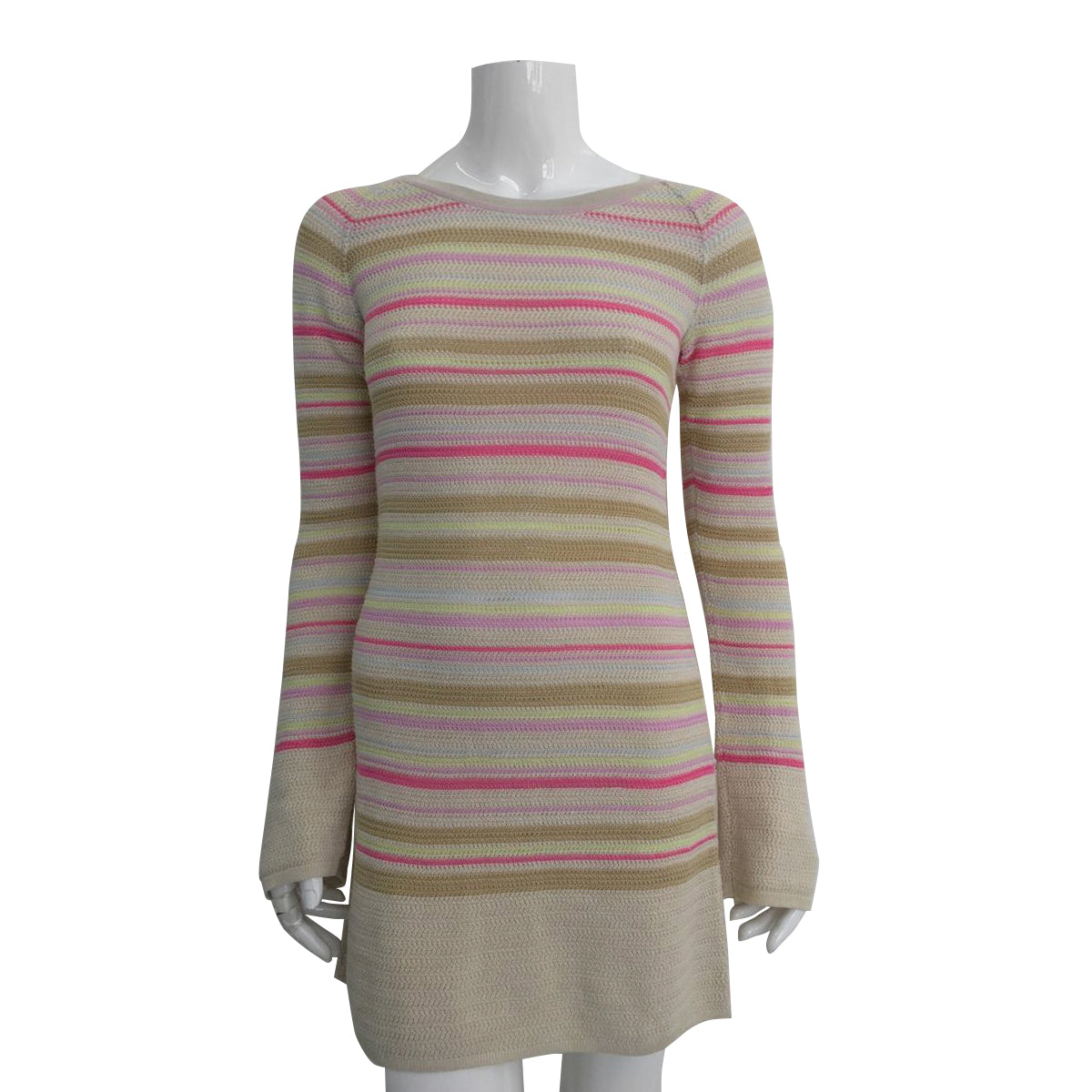 Vestido Chanel Creme Colorido Tam. 38