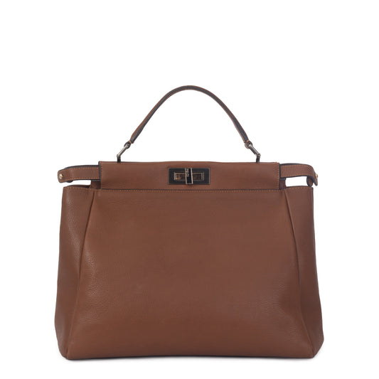 Bolsa Fendi Peekaboo Large Marrom.