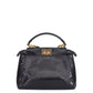 Bolsa Fendi Peekaboo Mini de Couro Preta