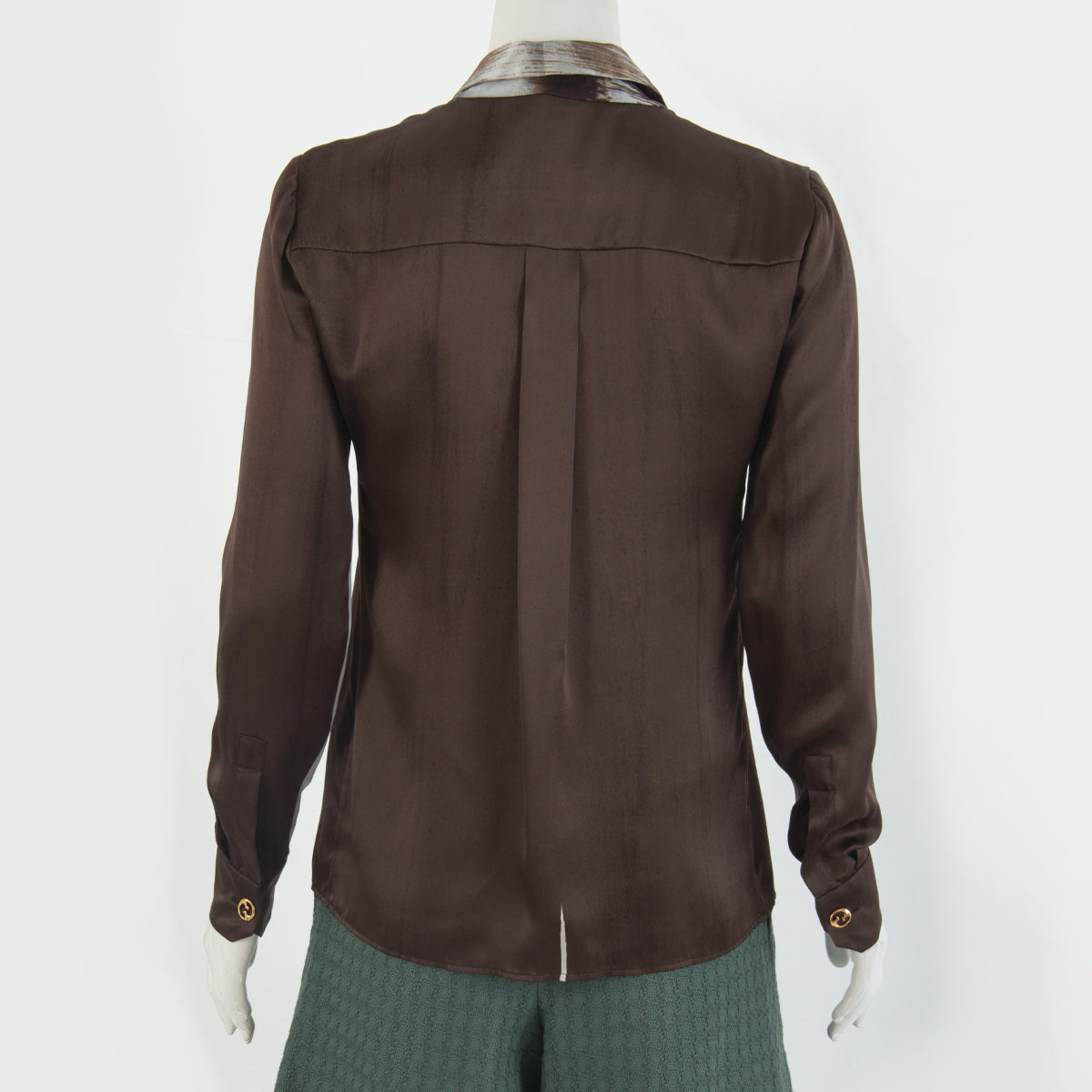 Camisa Gucci Marrom e Cinza Tam. 38