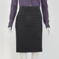 Saia Dolce & Gabbana Preta com Textura Tam. 38