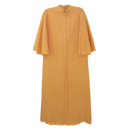 Vestido Paula Raia Longo Laranja Tam. 36