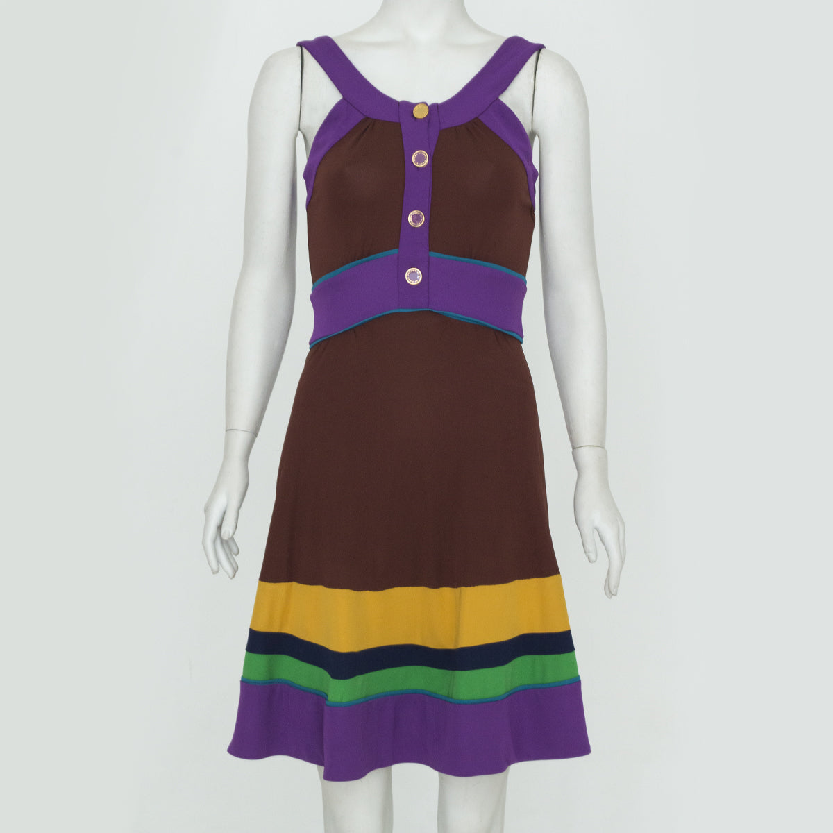 Vestido Marc Jacobs Marrom e colorido Tam. XS