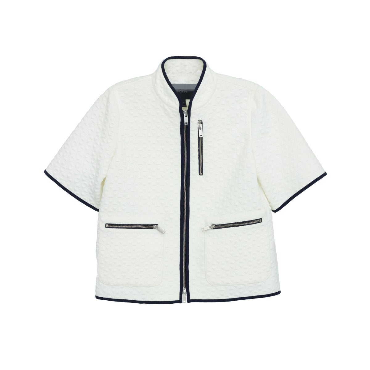 Blusa J.Crew Branca e Marinho Tam. XS