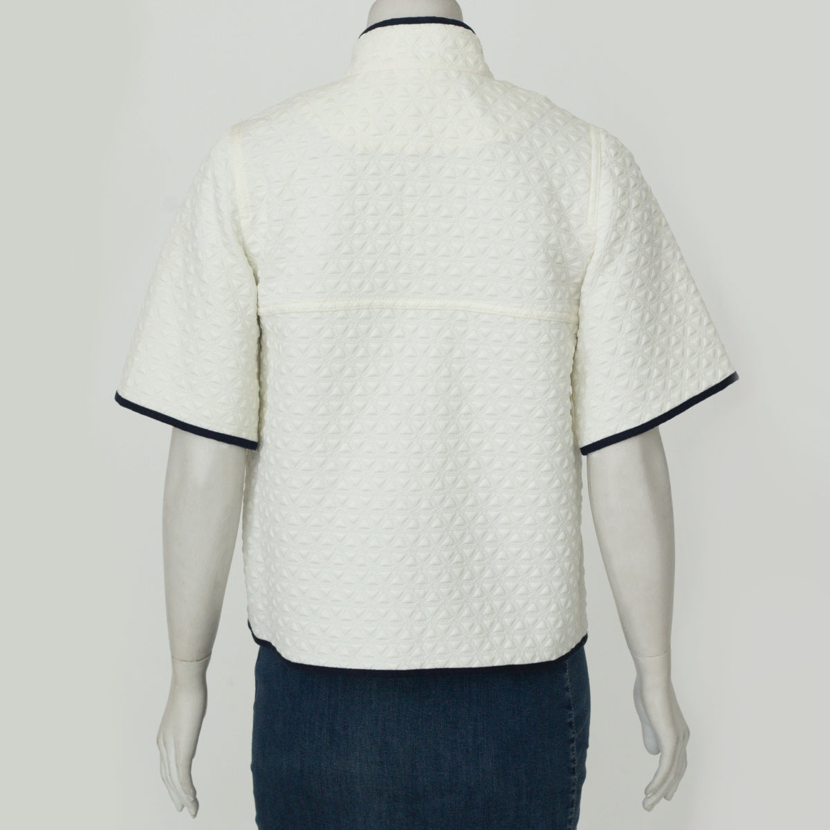 Blusa J.Crew Branca e Marinho Tam. XS
