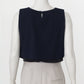 Cropped Paula Raia Azul com Babado Tam. M