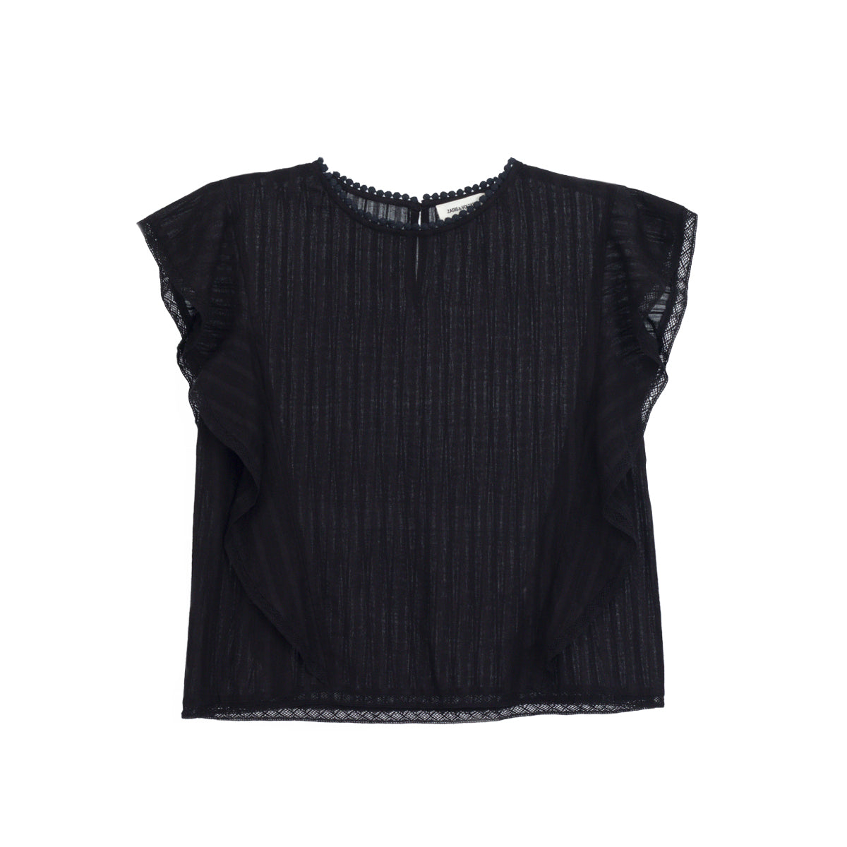 Blusa Zadig e Voltaire Infantil Preta Tam.14