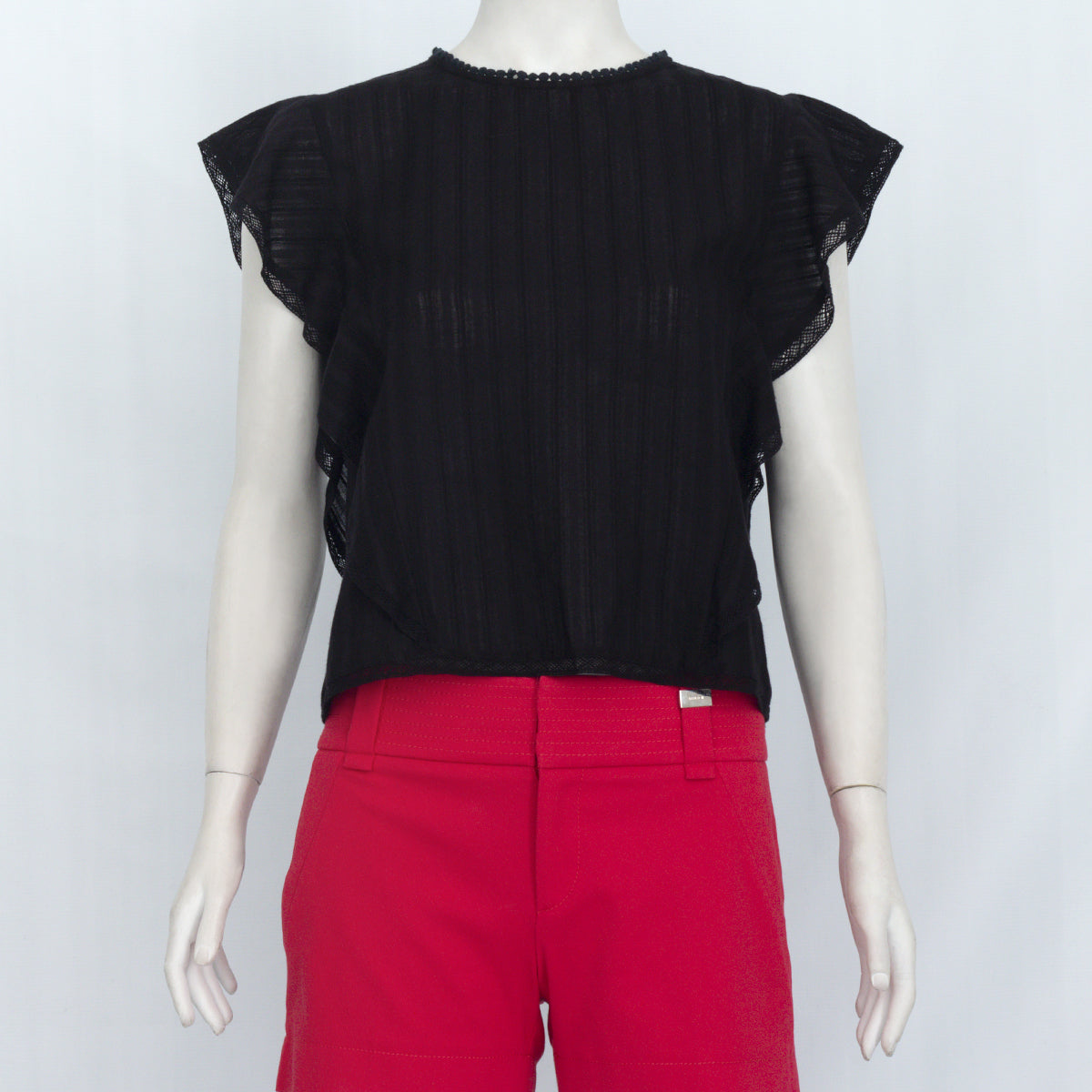 Blusa Zadig e Voltaire Infantil Preta Tam.14