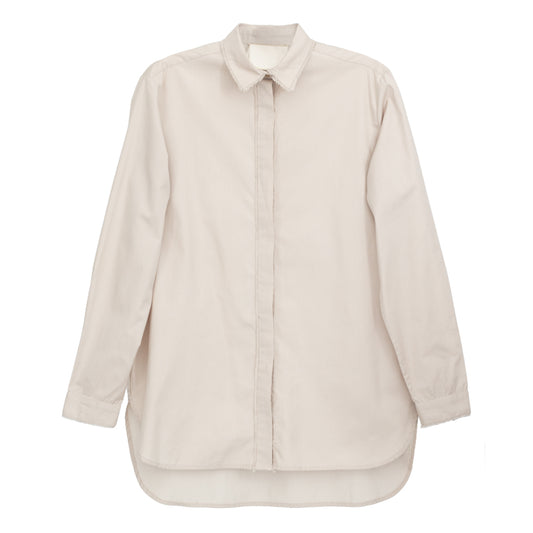 Camisa Paula Raia Caqui com Desfiadinhos Tam. 36