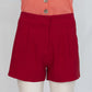 Short Cris Barros Vermelho Alfaiataria Tam. 38