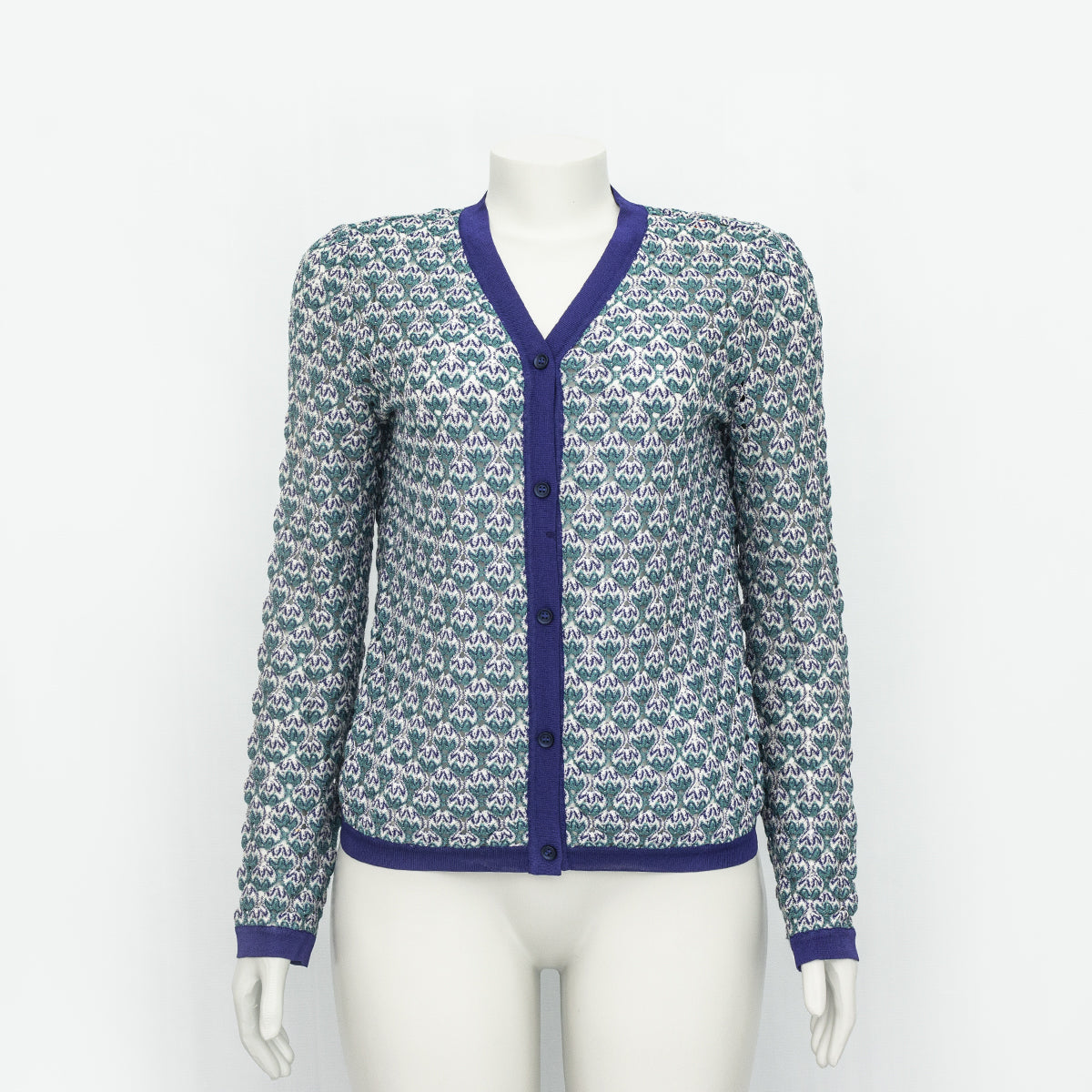 Malha Missoni Azul e Roxo Tam. 42