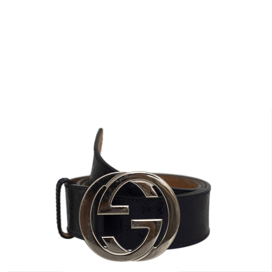 Cinto Gucci GG Metalizado