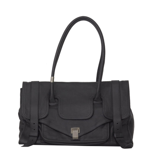 Bolsa Proenza Schouler Couro Preto Grande