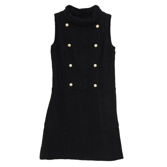 Vestido Chanel Seda Preta Tam. 36FR