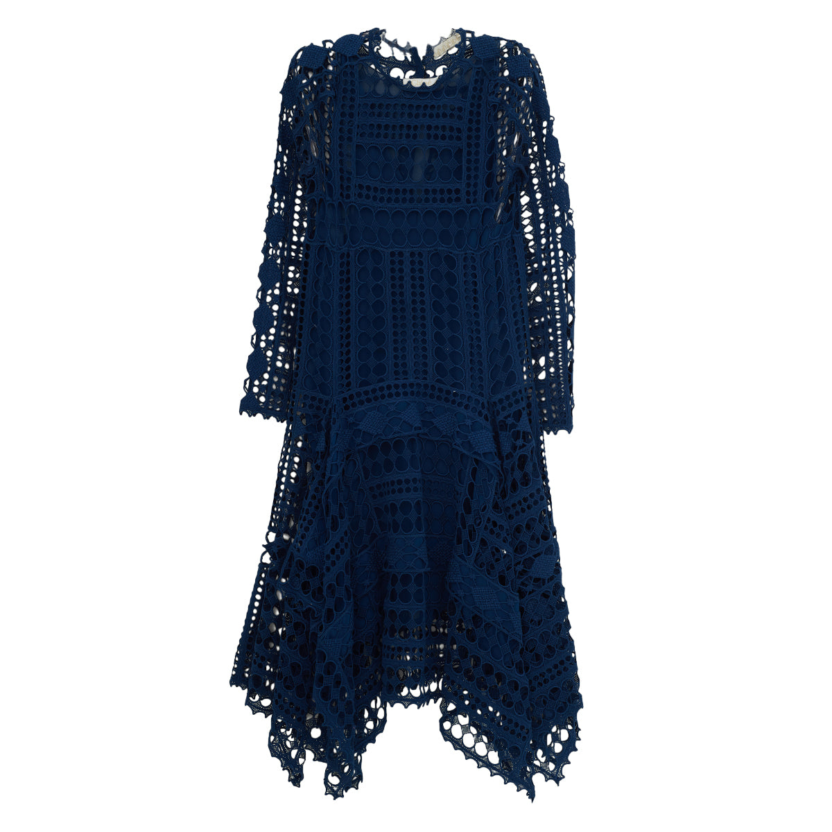 Vestido Chloé Renda Taureg Blue Tam. 38