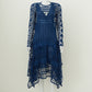 Vestido Chloé Renda Taureg Blue Tam. 38