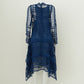 Vestido Chloé Renda Taureg Blue Tam. 38