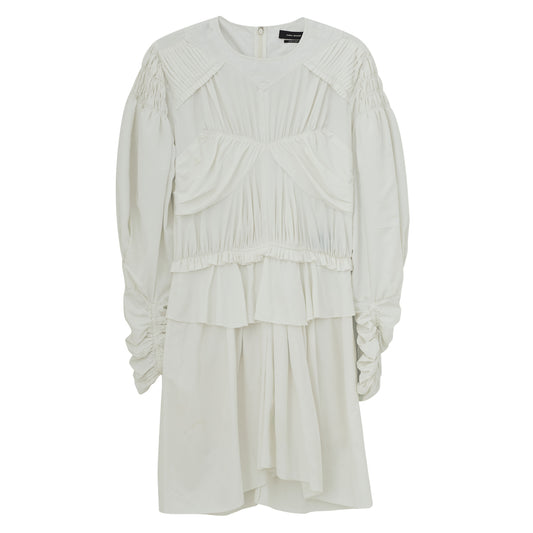 Vestido Isabel Marant Drapeado Branco Tam. 40