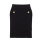 Saia Balmain Tecido Preto Tam. 46