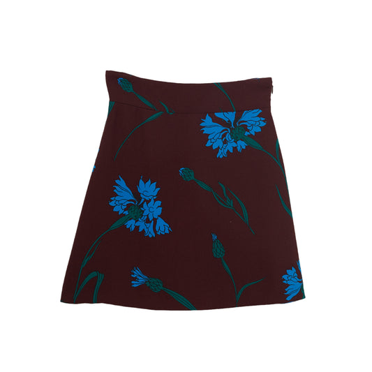 Saia Miu Miu Vinho Floral Tam. 38