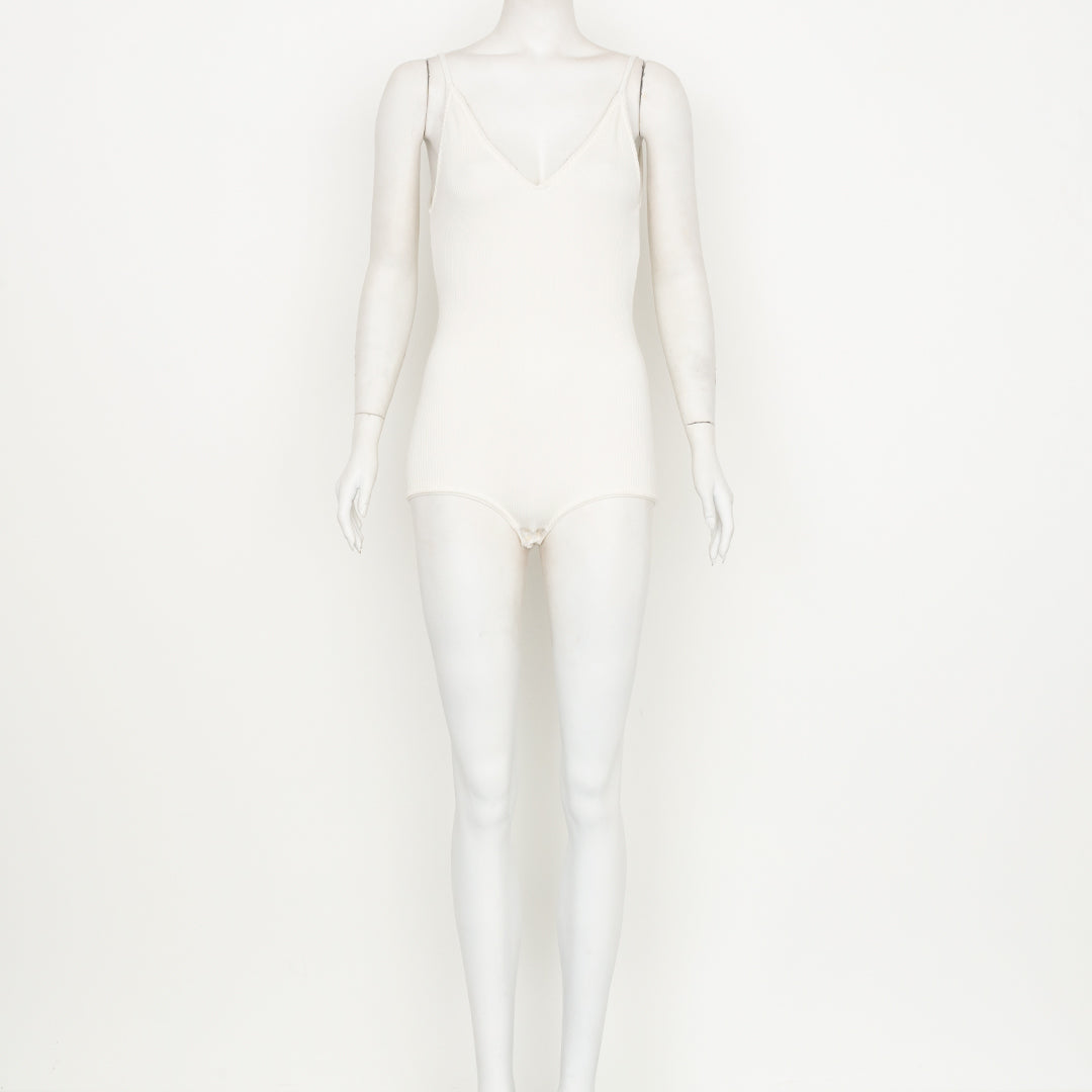 Body Cris Barros Canelado Off White Tam.G