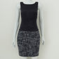Vestido Chanel Cetim e Tweed Tam. 36FR