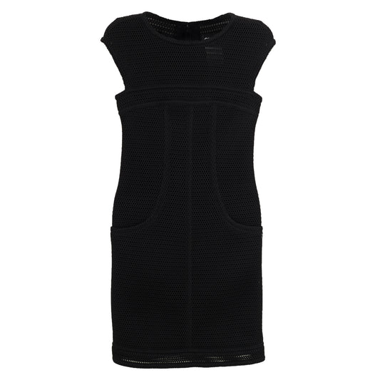 Vestido Chanel Midi Preto Tam.38FR