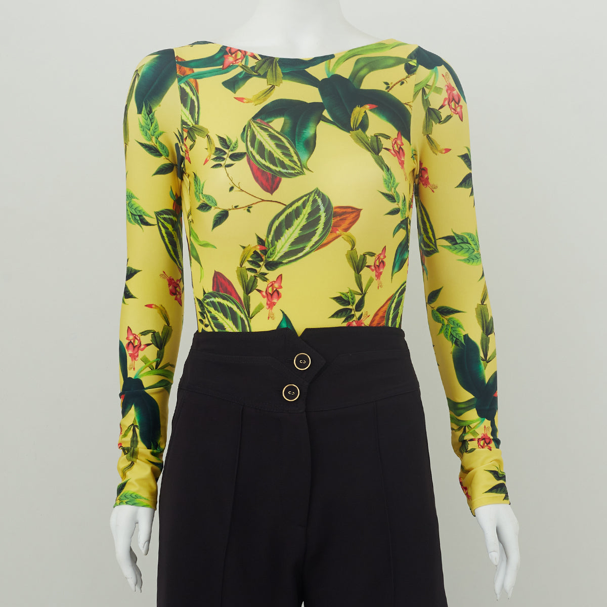 Maiô Cia Marítima Amarelo Estampado Tam. M