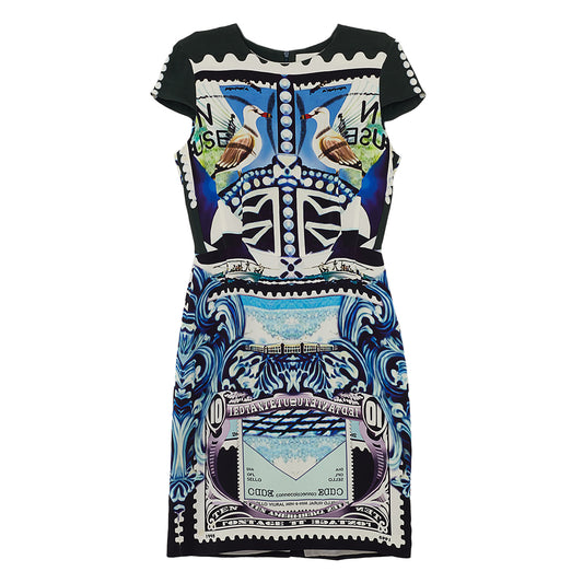 Vestido Mary Katrantzou Seda Estampado Tam. 10