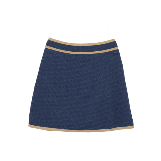 Saia Chanel Azul e Dourada Tam. 38