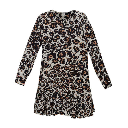 Vestido Diane Von Furstenberg Branco, Bege e Preto Tam. 4