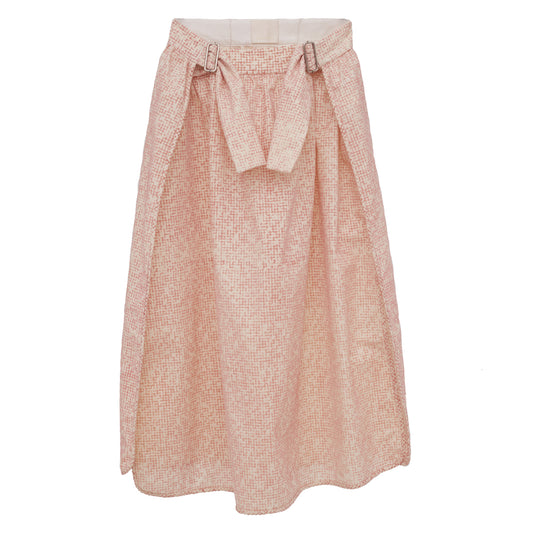 Saia Paula Raia Off-White e Rosa Tam. 38