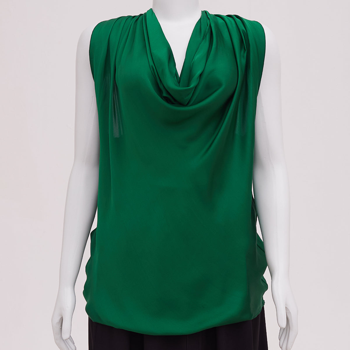 Regata Lanvin Seda Verde Tam. 42