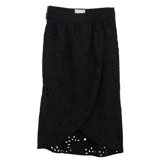 Saia Midi Paula Raia Preta Tam. 38