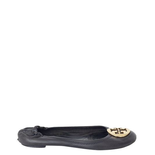 Sapatilha Tory Burch Couro Preto Tam.36BR