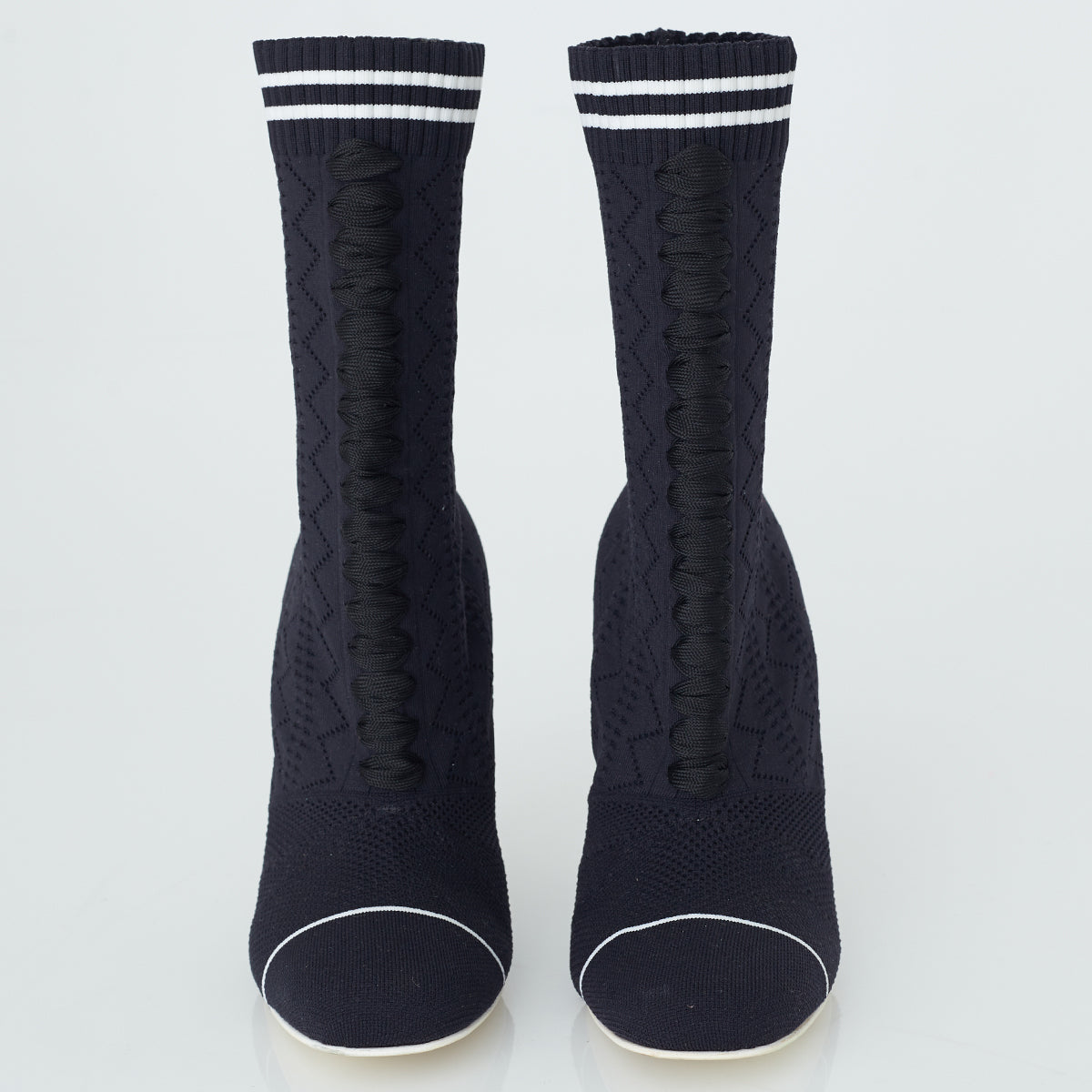 Bota Fendi Stretch-Knit Sock Boots Bicolor Tam. 38