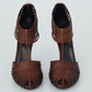 Sapato Gucci Couro Marrom Tam. 37,5