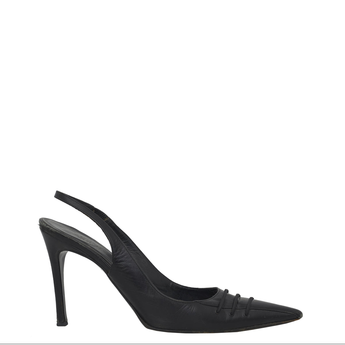 Scarpin Gucci Slingback Preto Tam. 38,5