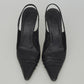 Scarpin Gucci Slingback Preto Tam. 38,5