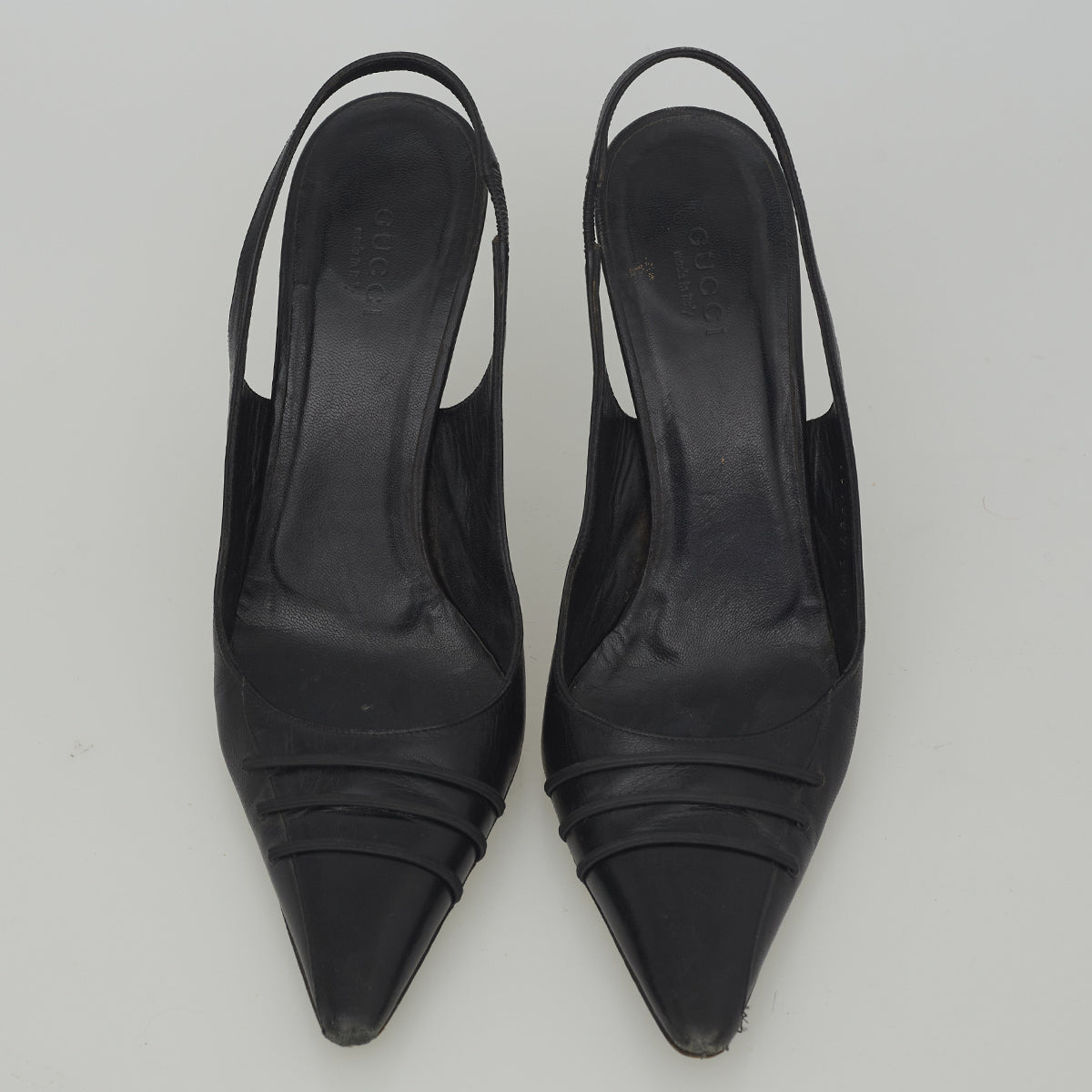 Scarpin Gucci Slingback Preto Tam. 38,5