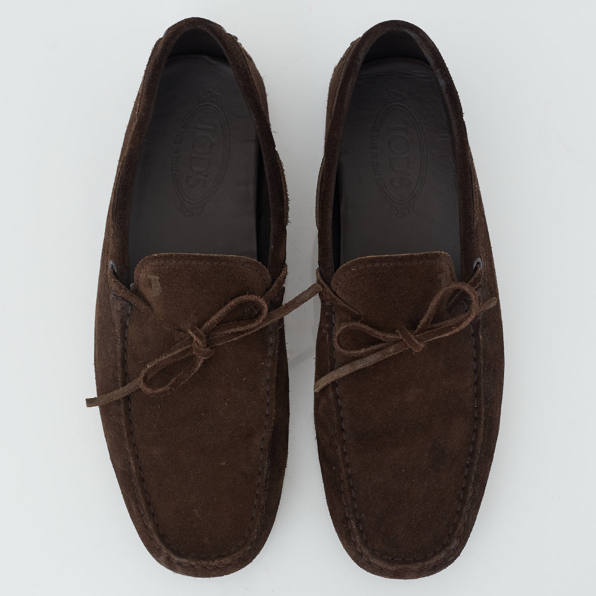 Mocassim Tods Suede Marrom Escuro Tam. 9