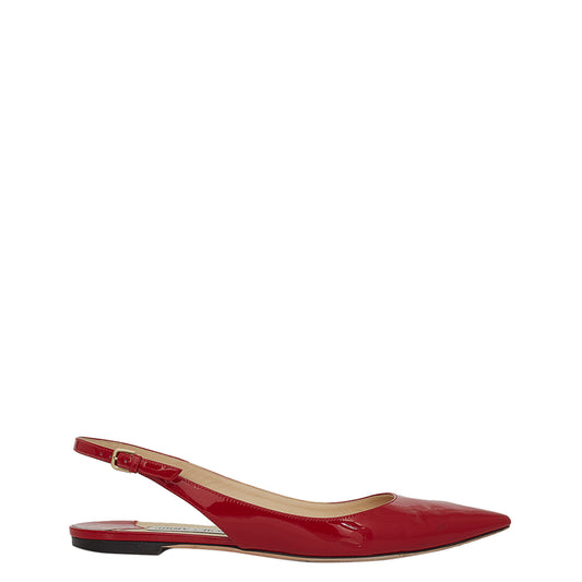Sapatilha Jimmy Choo Erin Flat Vermelho Tam. 40