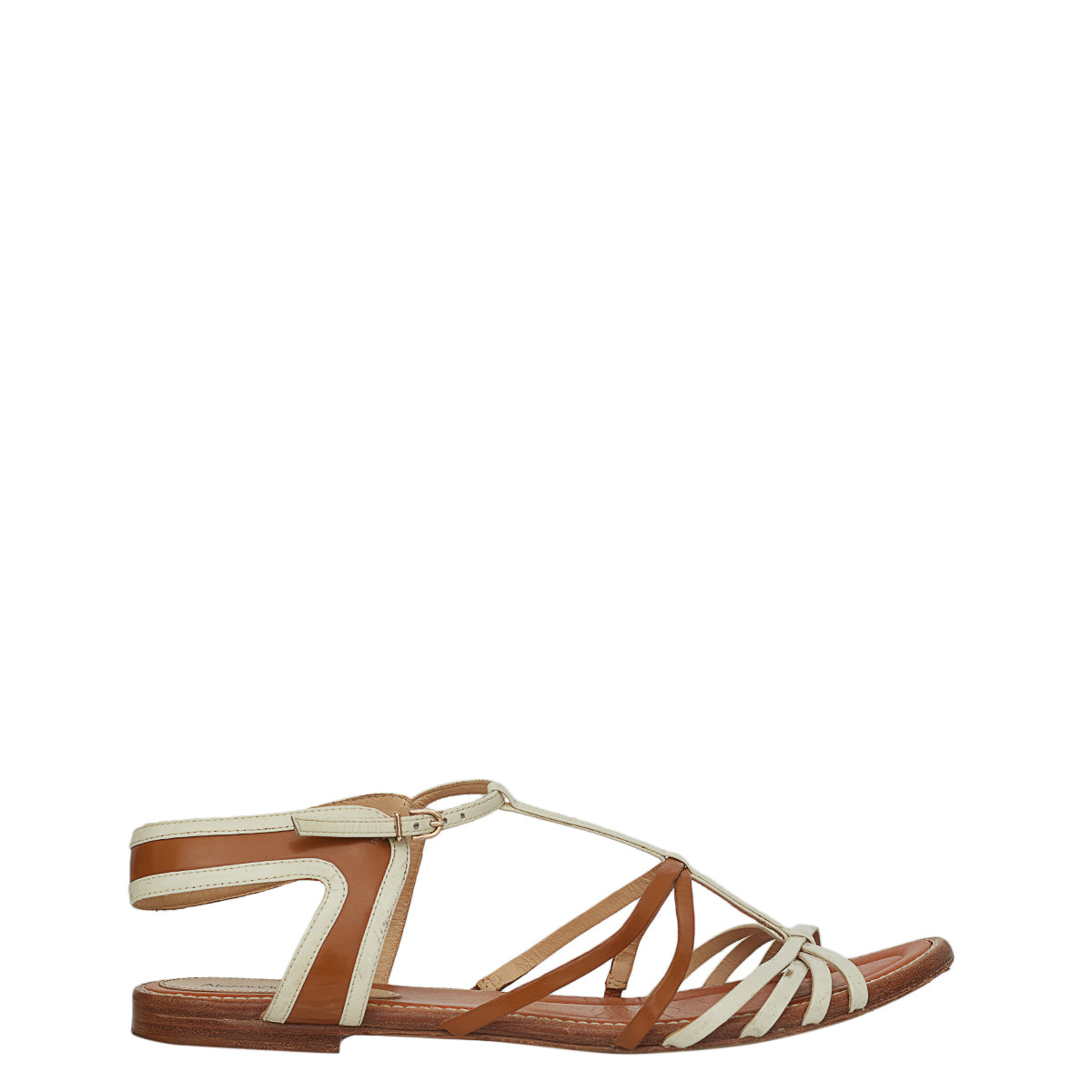 Rasteirinha Alexandre Birman Verniz Bicolor Tam. 40,5