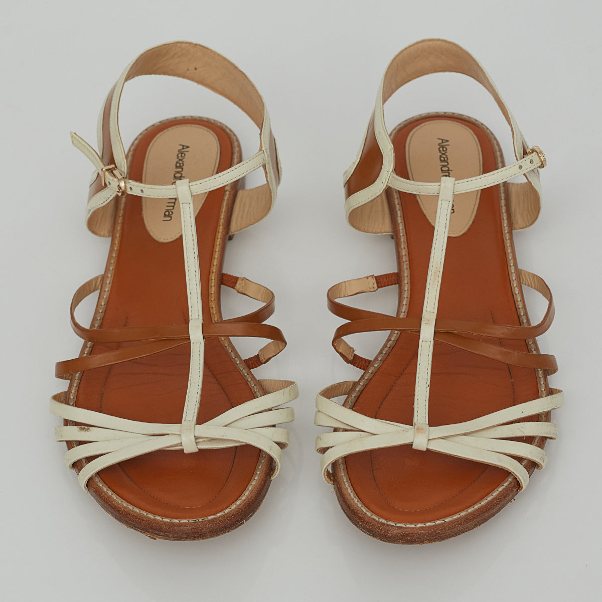 Rasteirinha Alexandre Birman Verniz Bicolor Tam. 40,5