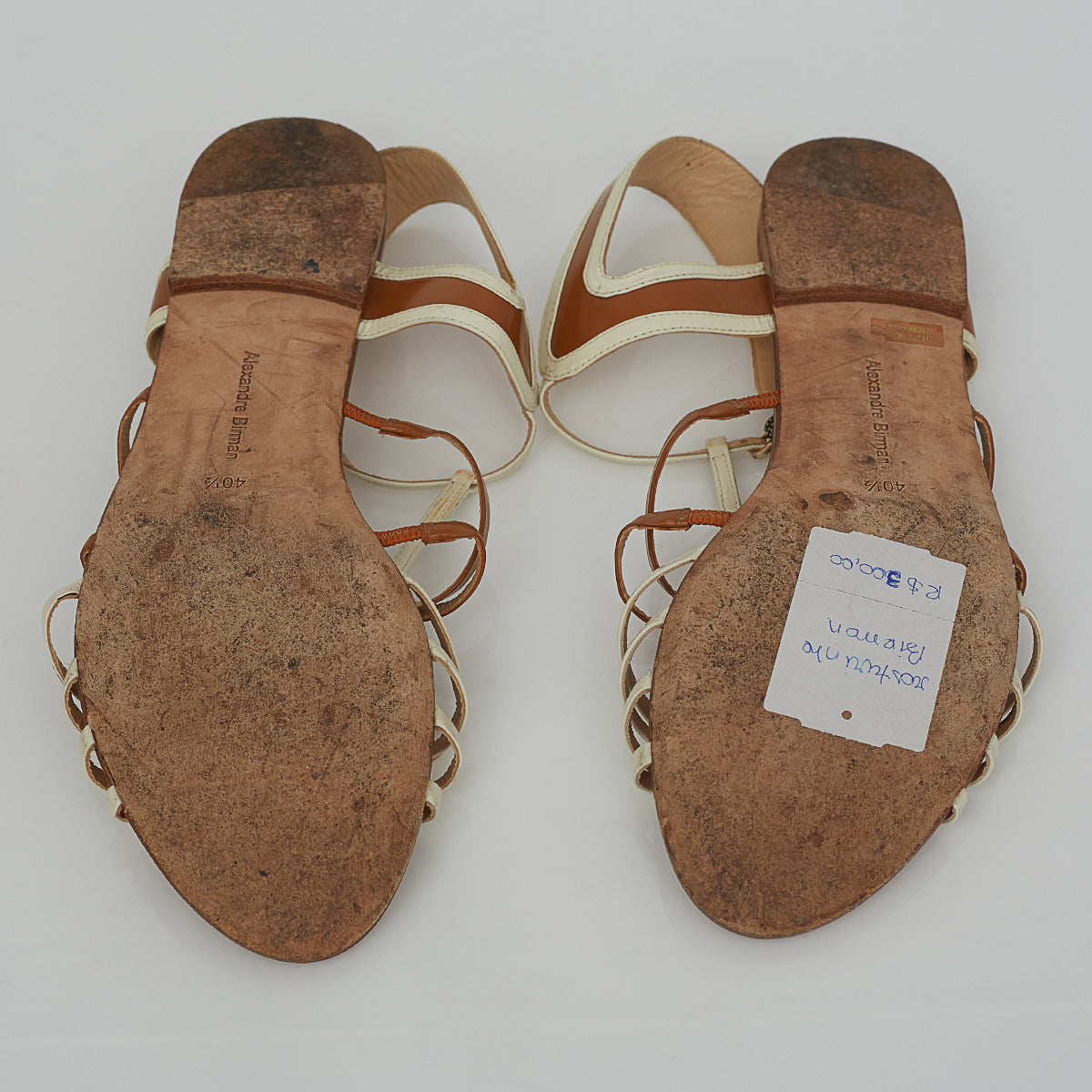 Rasteirinha Alexandre Birman Verniz Bicolor Tam. 40,5