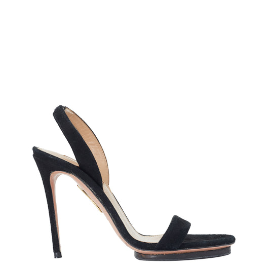 Sandalia Aquazzura Camurça preto Tam. 35