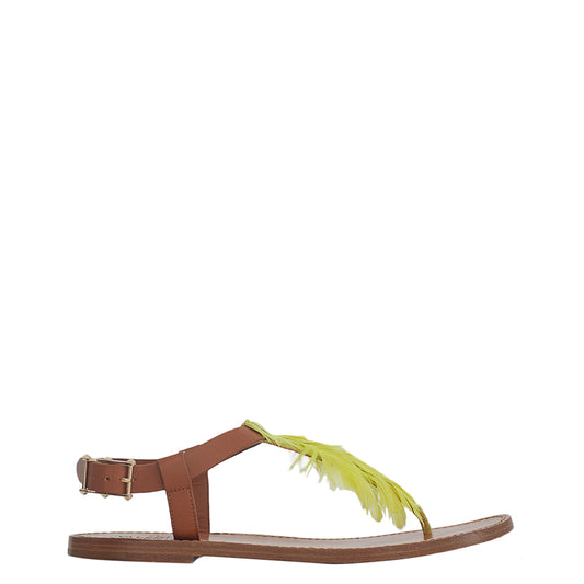 Rasteirinha Valentino Garavani Pena Amarela Tam. 39