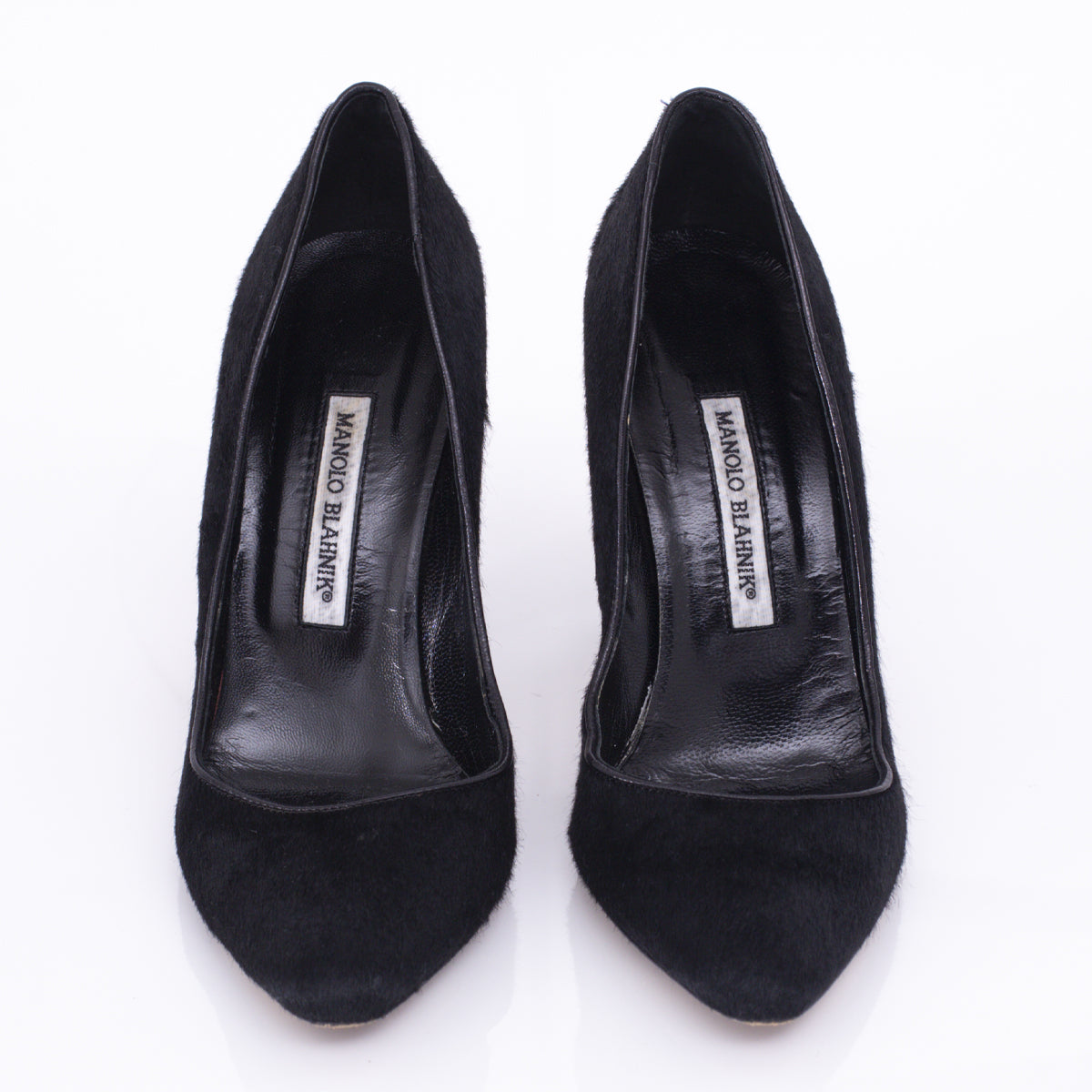 Sapato Manolo Blahnik de Pele Preto Tam. 39,5