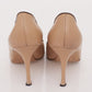 Peep Toe Manolo Blahnik Couro Nude Tam. 39
